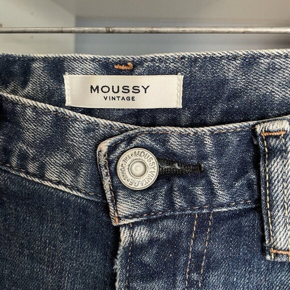 MOUSSY Vintage Adrian Friend Jeans Jean Blue Distressed Size 25 - Picture 5 of 11